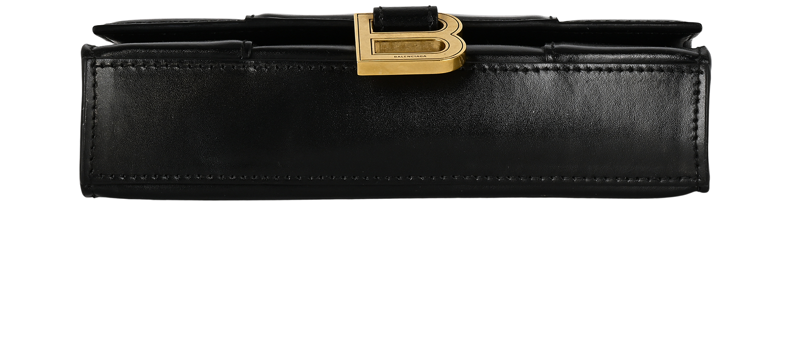 Hourglass Wallet On Chain, &pound;650, Handbags, Black, Leather, Top view